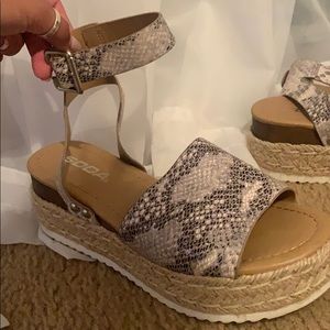 snakeskin espadrilles